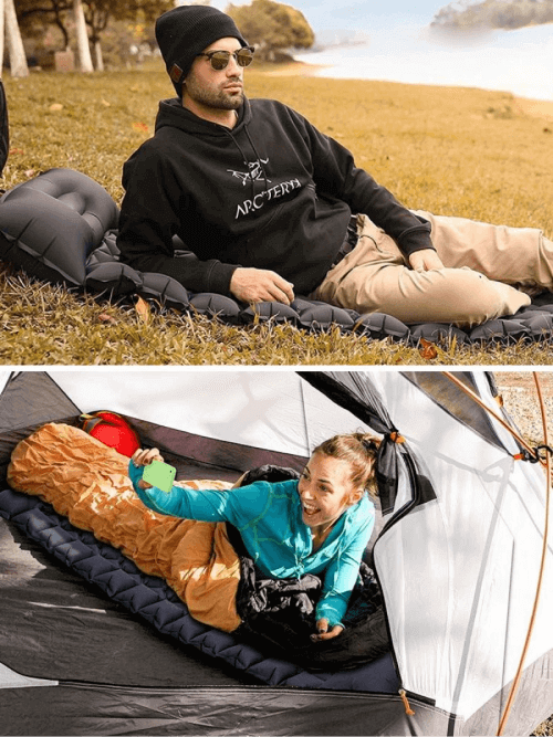 Надувний туристичний матрац